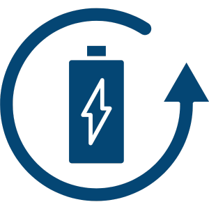 reoccurring power with battery icon