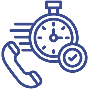 phone with fast clock icon